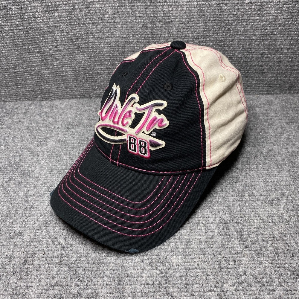 Dale Earnhardt Jr Hat Cap Strap Back Mens Black NASCAR Racing JR Nation 88